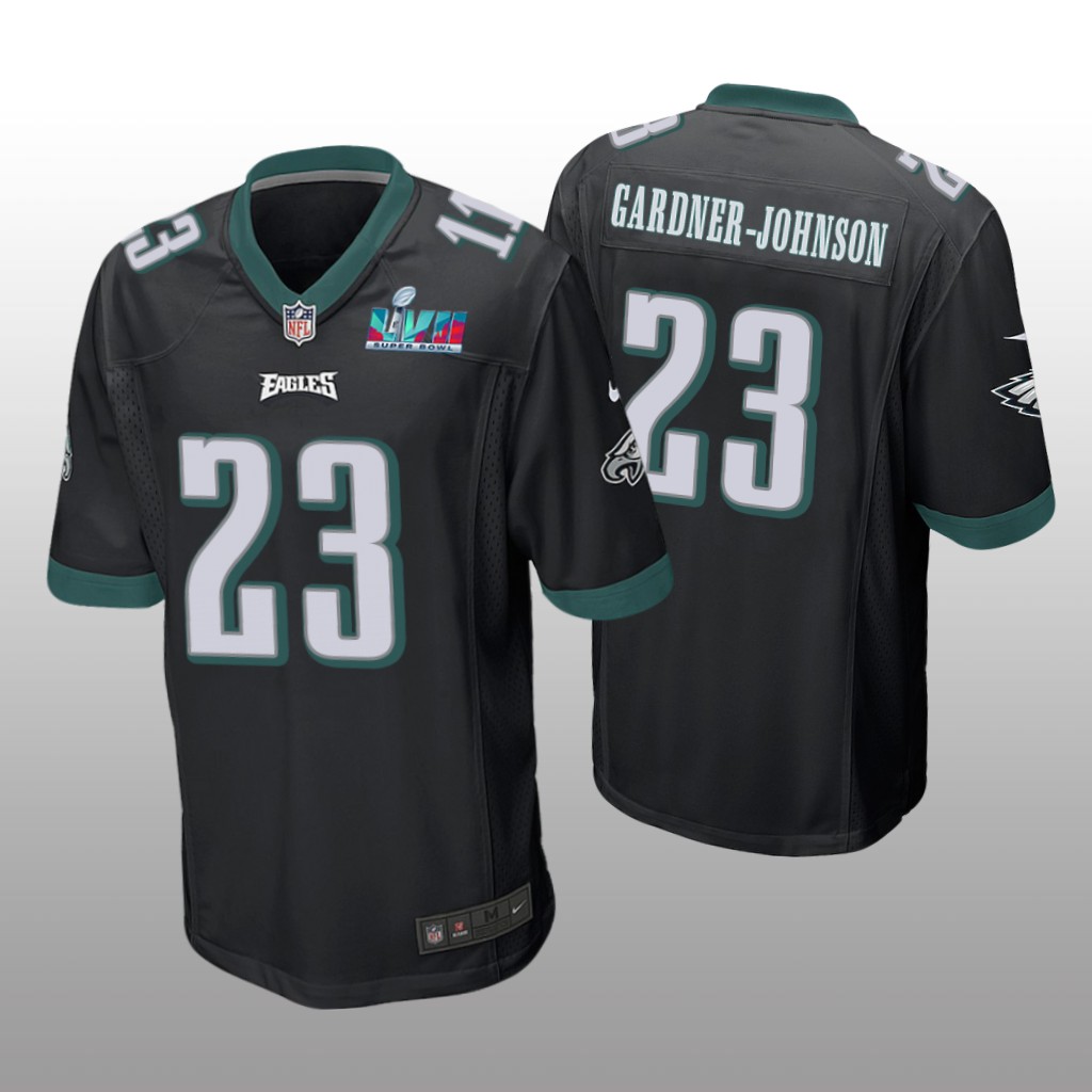 Philadelphia Eagles C.J. Gardner-Johnson Black Game Jersey Super Bowl LVII - Men's