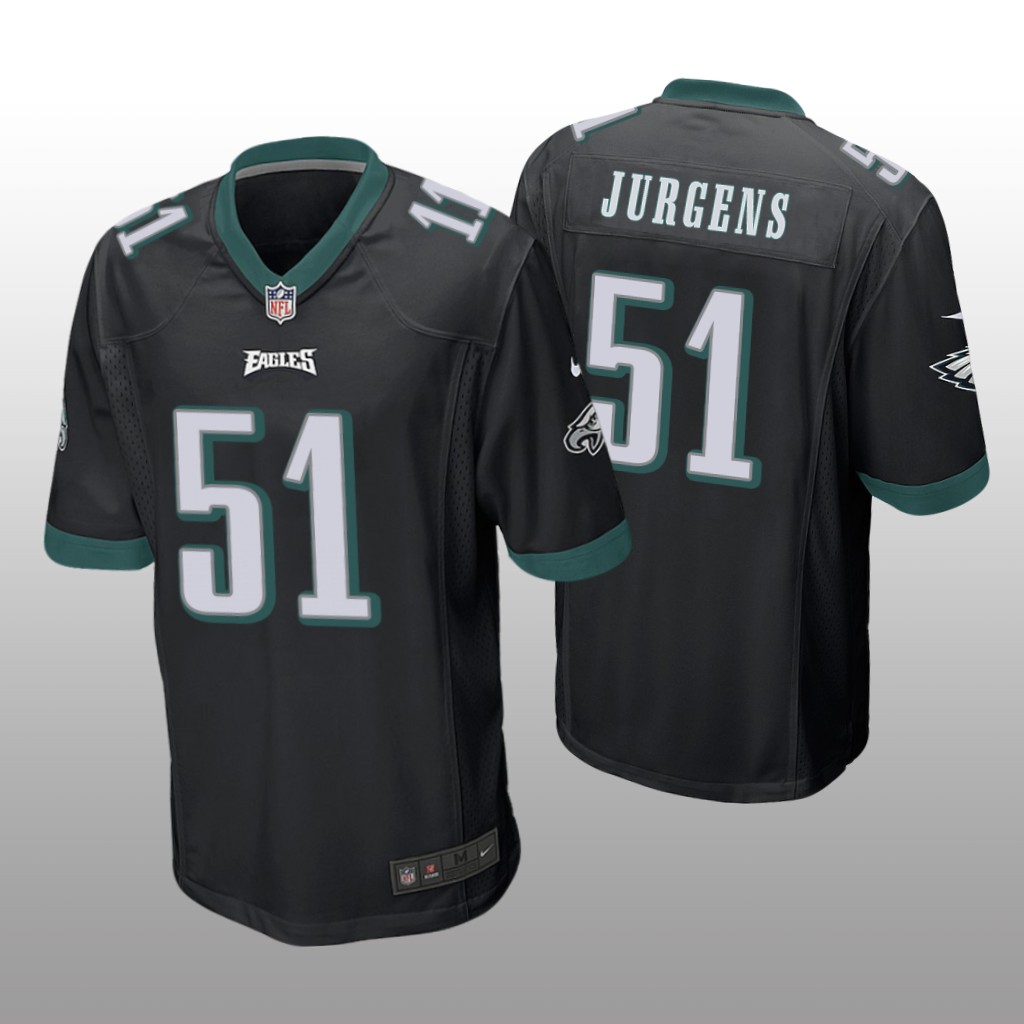 Philadelphia Eagles Cam Jurgens Black Jersey Game - Men's