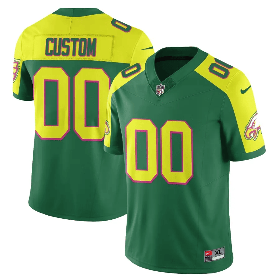 Philadelphia Eagles City Edition Vapor Limited Custom Green Jersey - All Stitched