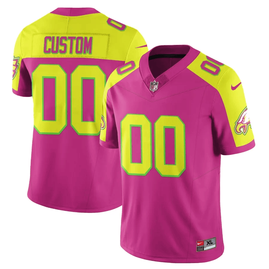 Philadelphia Eagles City Edition Vapor Limited Custom Pink Jersey - All Stitched