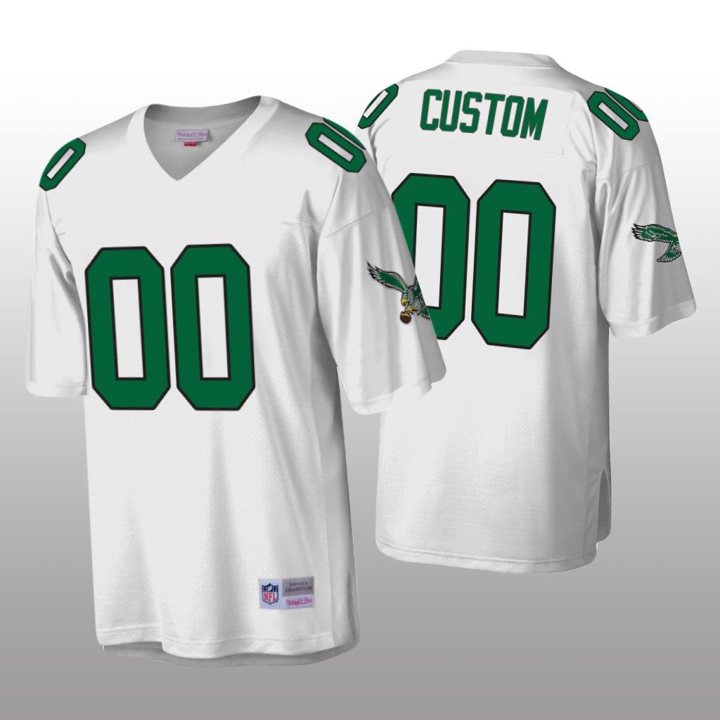Philadelphia Eagles Custom White Legacy Throwback - Men's
