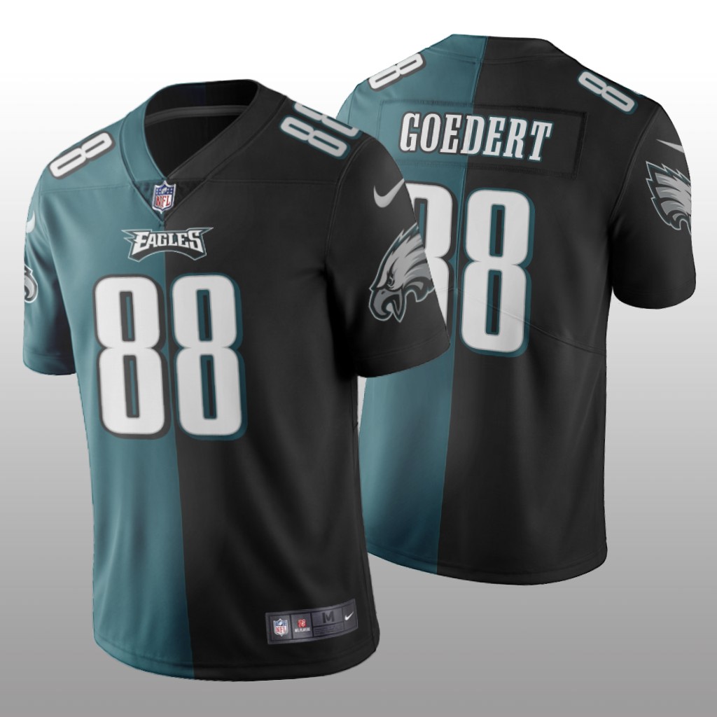 Philadelphia Eagles Dallas Goedert Green Black Vapor Limited Split Jersey Two Tone - Men's