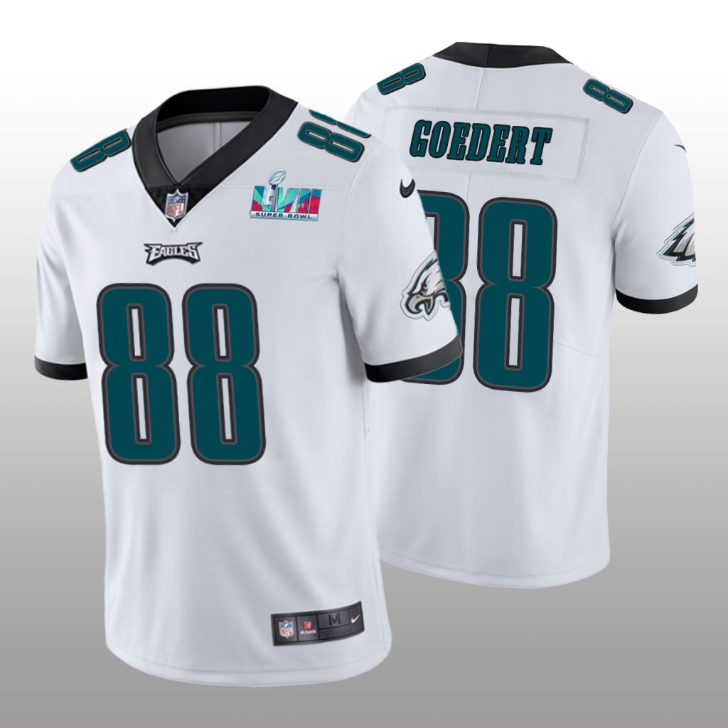 Philadelphia Eagles Dallas Goedert White Vapor Limited Jersey Super Bowl LVII - Men's