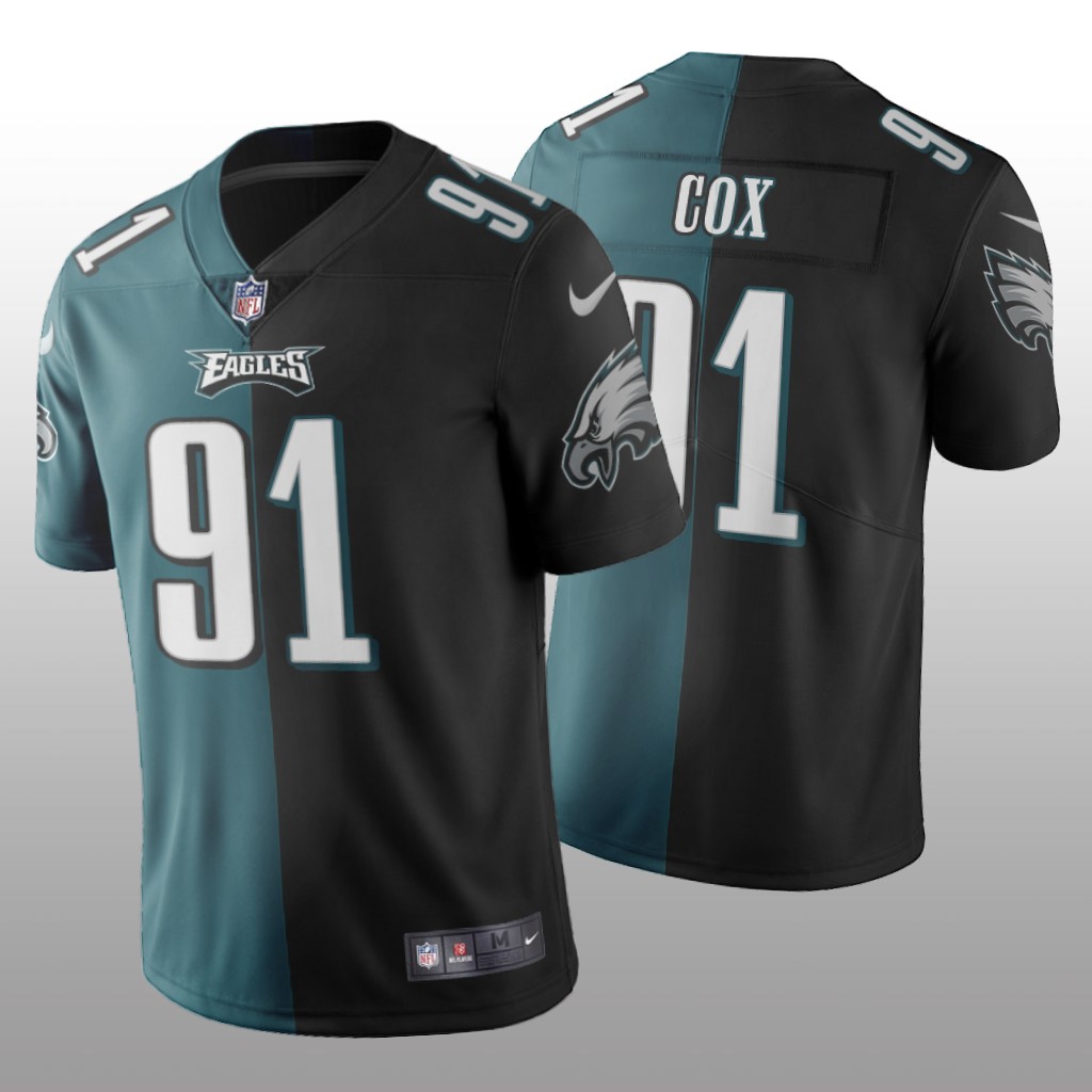 Philadelphia Eagles Fletcher Cox Green Black Vapor Limited Split Jersey Two Tone - Men's