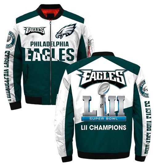 Philadelphia Eagles Full Overprint 3D Bomber Jacket Limited Edition Gift For Fans