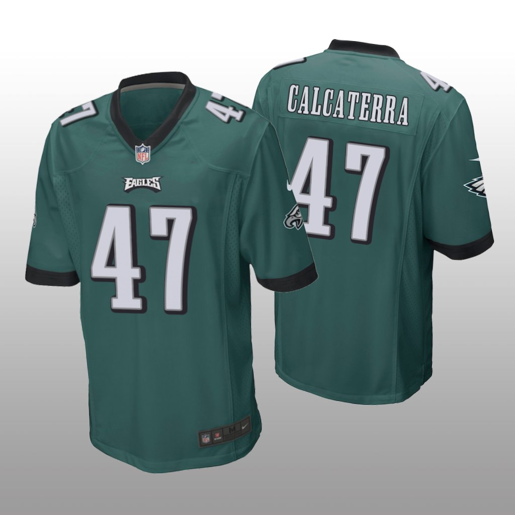 Philadelphia Eagles Grant Calcaterra Green Jersey Game - Men's