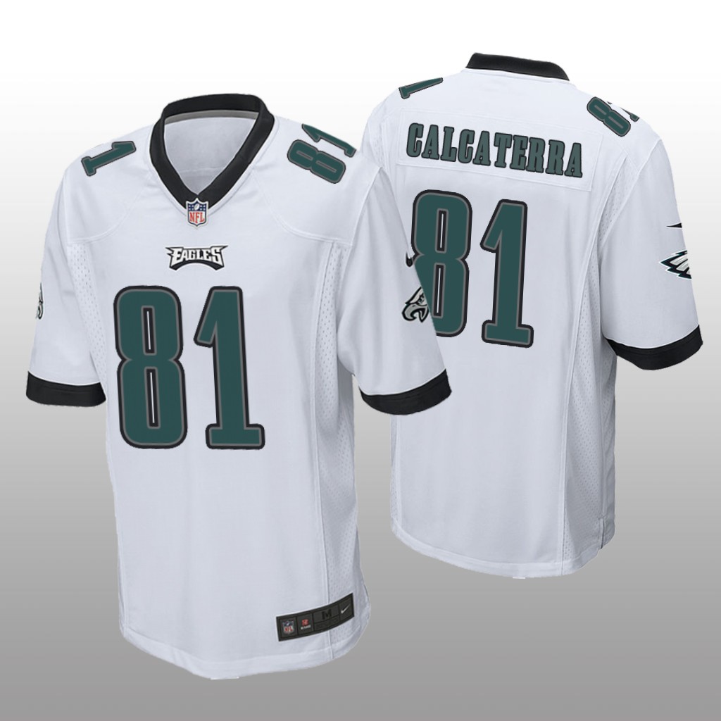 Philadelphia Eagles Grant Calcaterra White Jersey Game - Men's