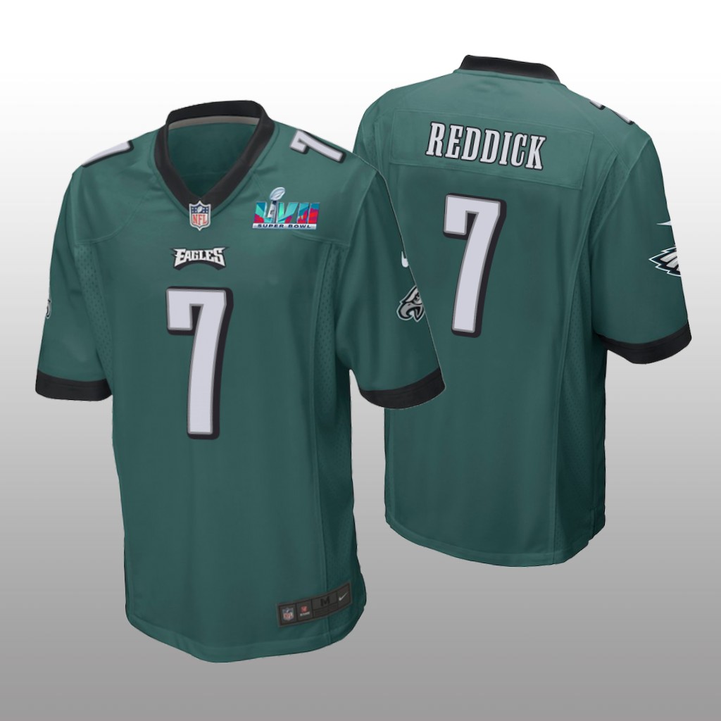 Philadelphia Eagles Haason Reddick Midnight Green Game Jersey Super Bowl LVII - Men's