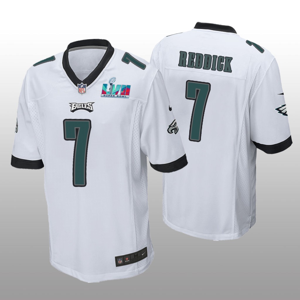 Philadelphia Eagles Haason Reddick White Game Jersey Super Bowl LVII - Men's