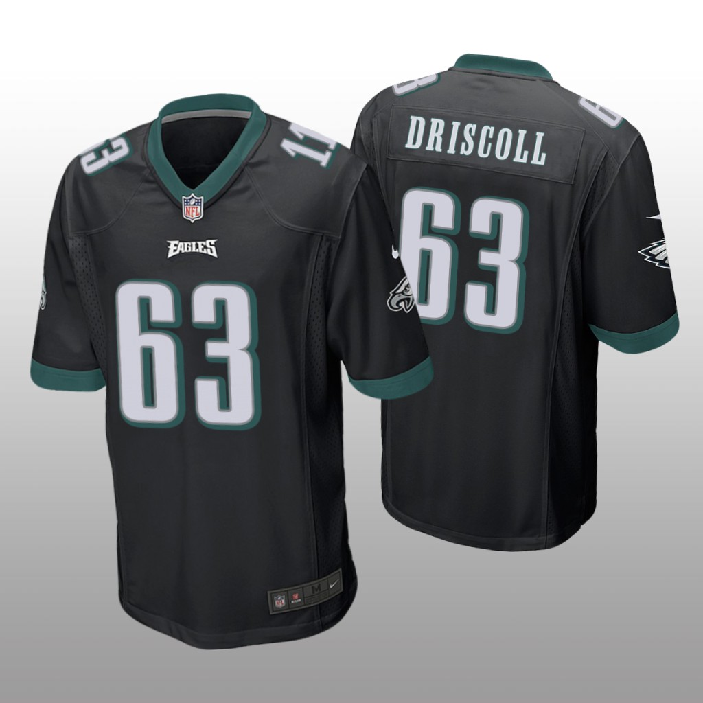 Philadelphia Eagles Jack Driscoll Black Jersey Game - Men's