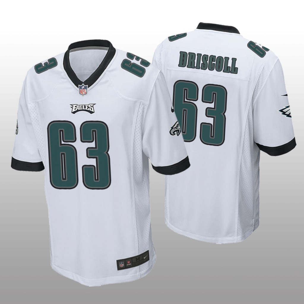 Philadelphia Eagles Jack Driscoll White Jersey Game - Men's