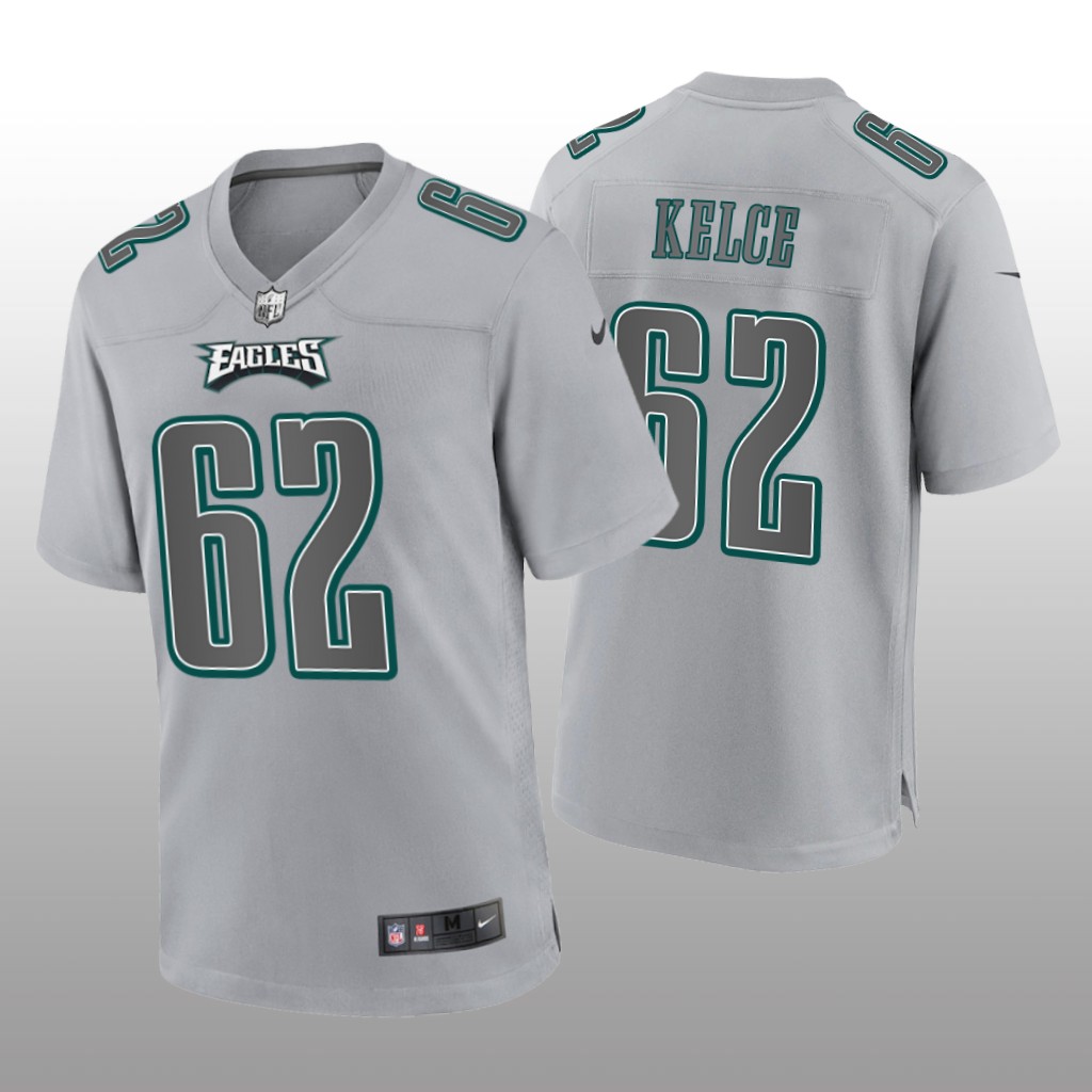 Philadelphia Eagles Jason Kelce Gray Jersey Atmosphere Fashion Game - Men's