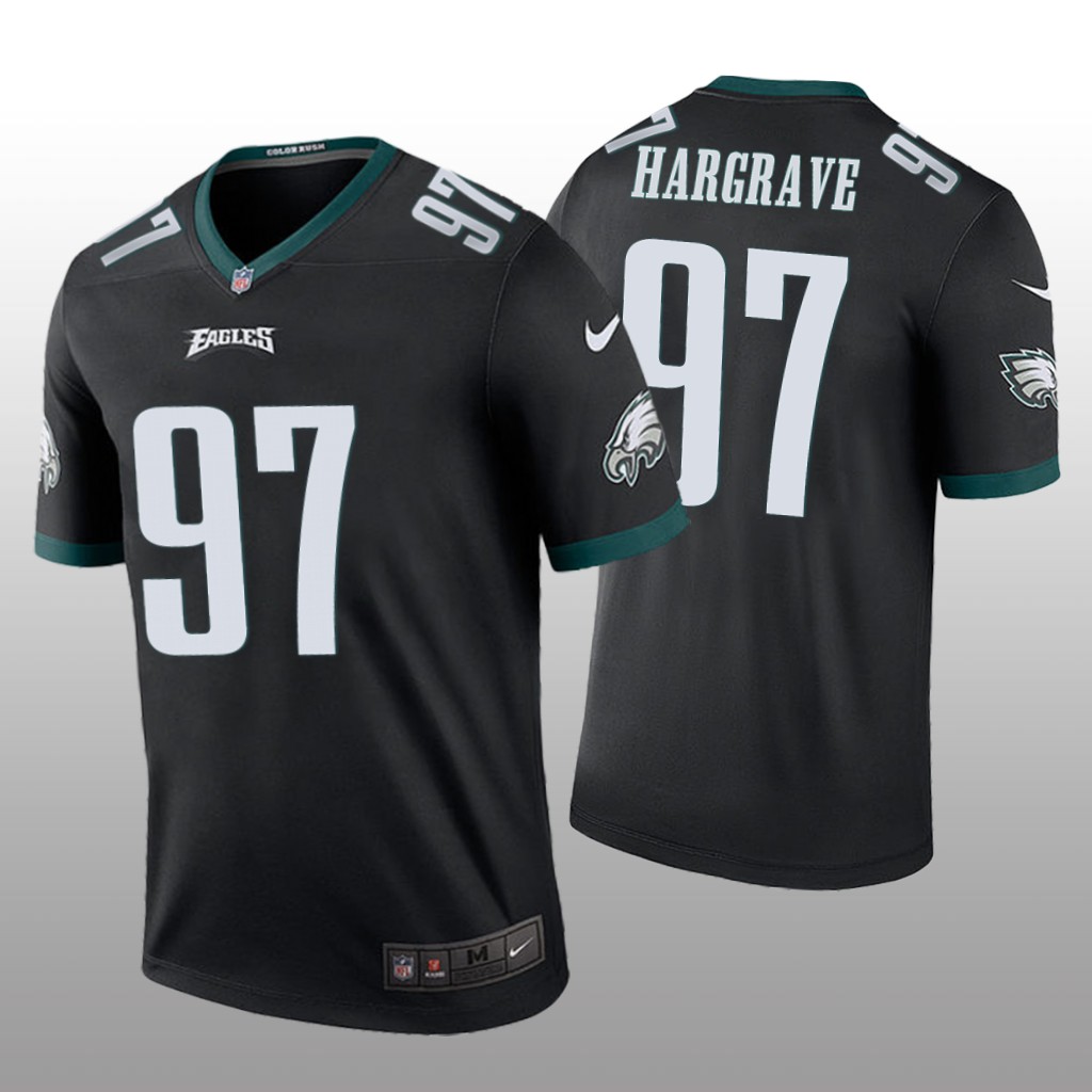 Philadelphia Eagles Javon Hargrave Black Jersey Color Rush Legend - Men's