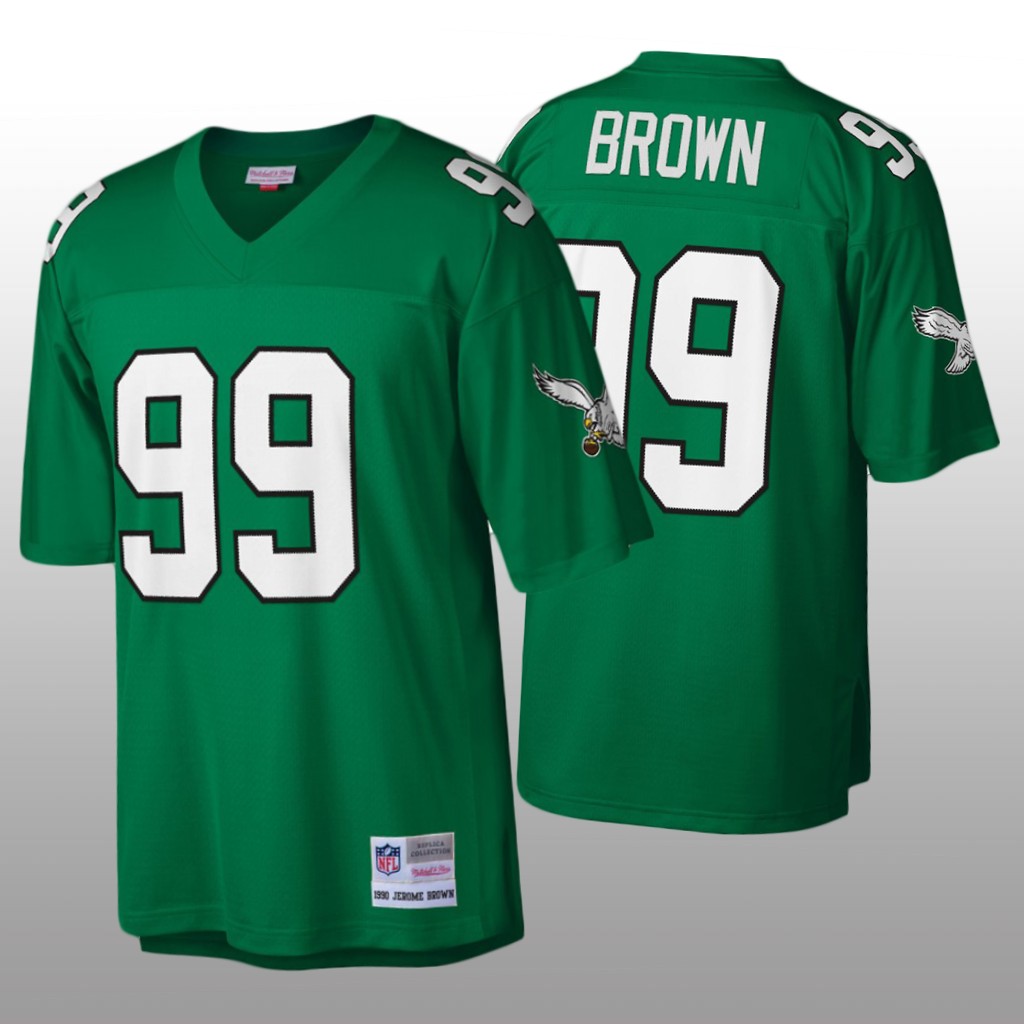 Philadelphia Eagles Jerome Brown Mitchell & Ness Kelly Green Legacy Jersey - Men's
