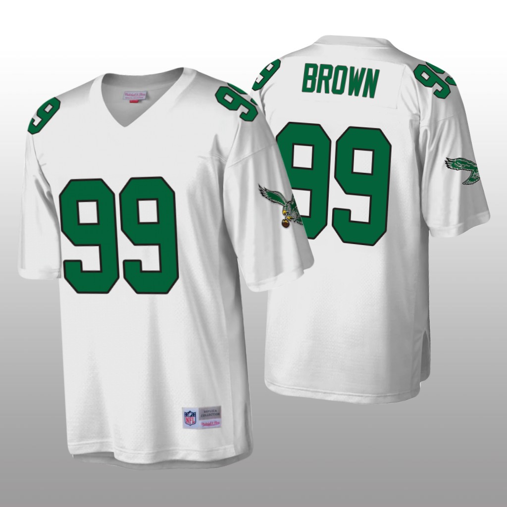 Philadelphia Eagles Jerome Brown White Legacy Throwback - Men's