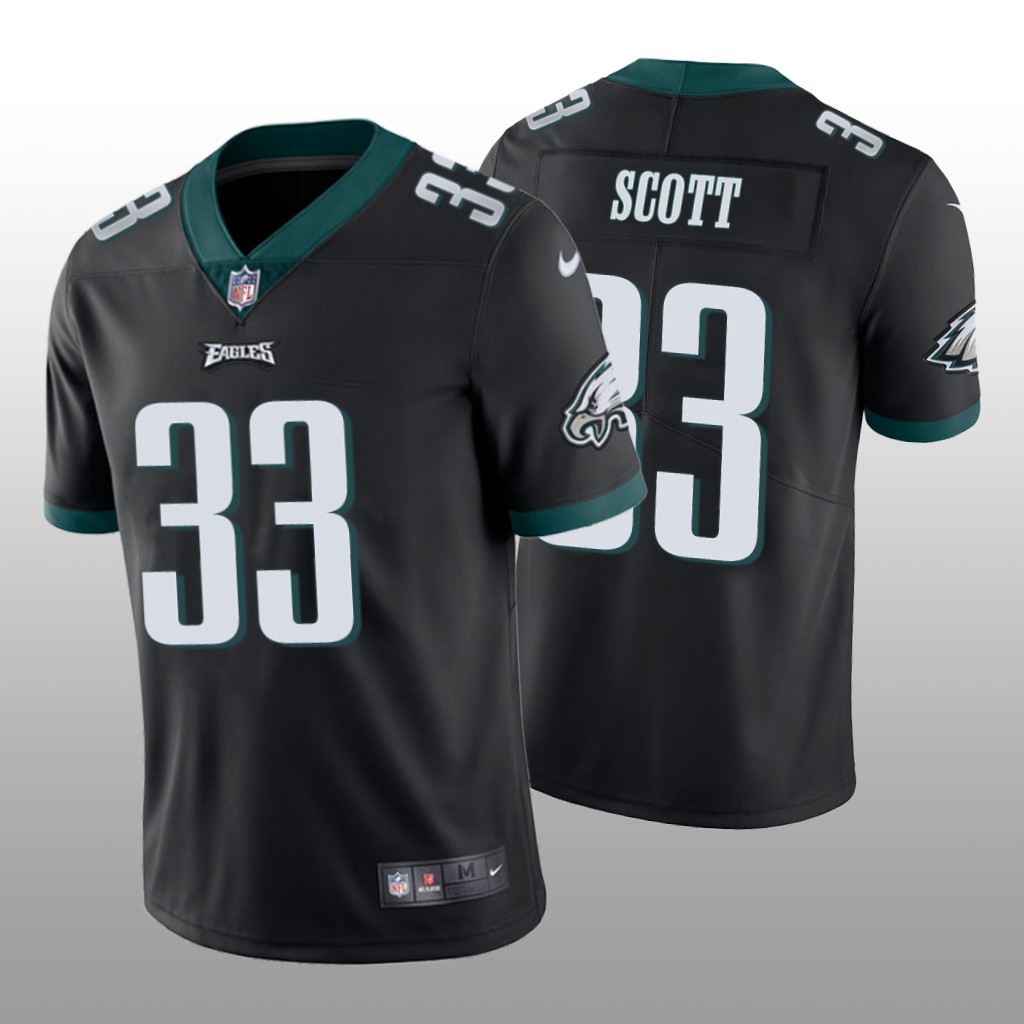 Philadelphia Eagles Josiah Scott Black Jersey Vapor Limited - Men's