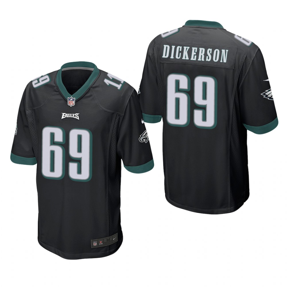 Philadelphia Eagles Landon Dickerson Black Jersey Game - Men's