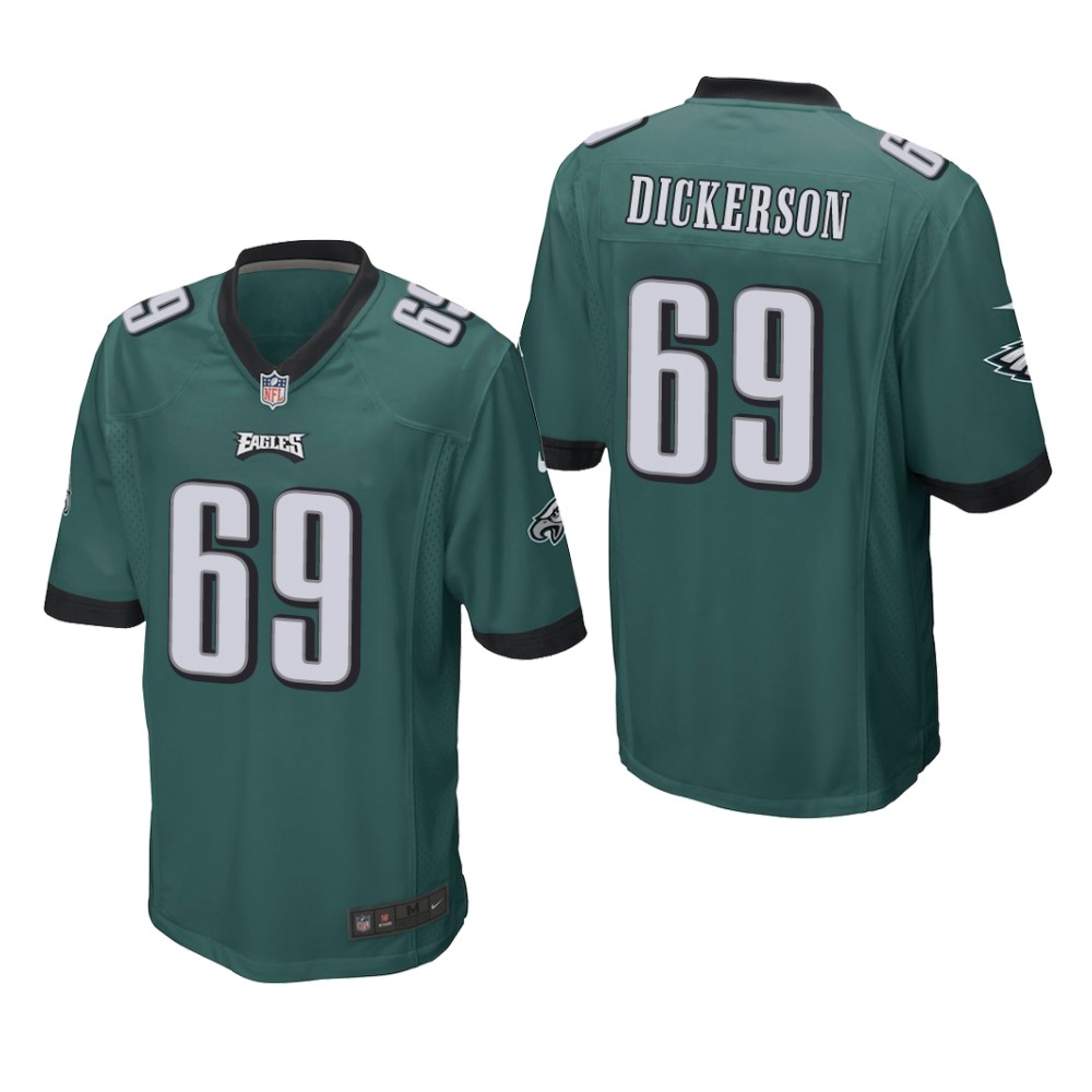 Philadelphia Eagles Landon Dickerson Green Jersey Game - Men's