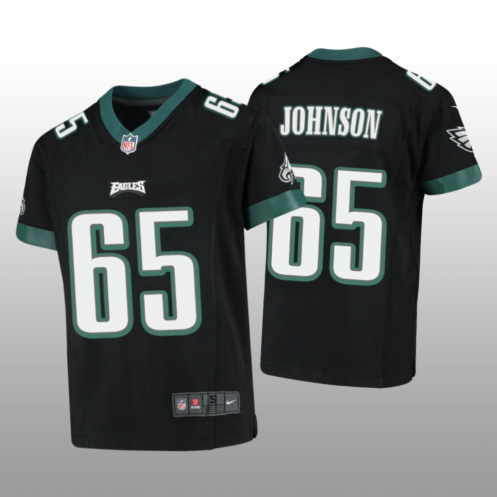 Philadelphia Eagles Lane Johnson Black Jersey Game - Youth