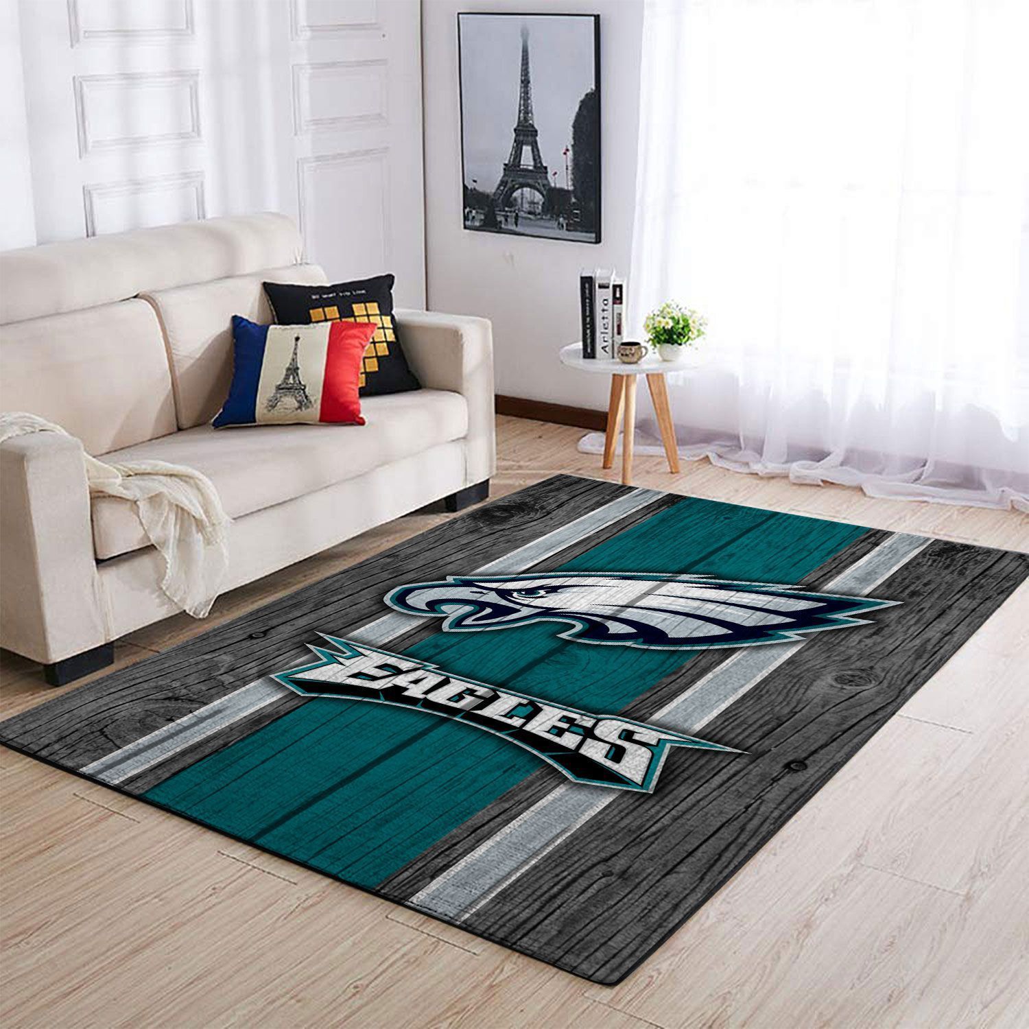 Philadelphia Eagles Living Room Area Rectangle Rug