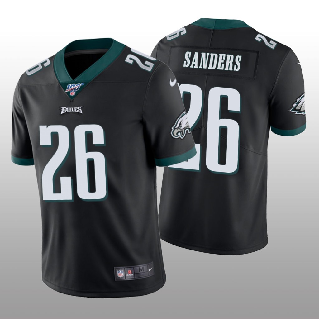 Philadelphia Eagles Miles Sanders Black Limited Jersey 100th Season - Men's