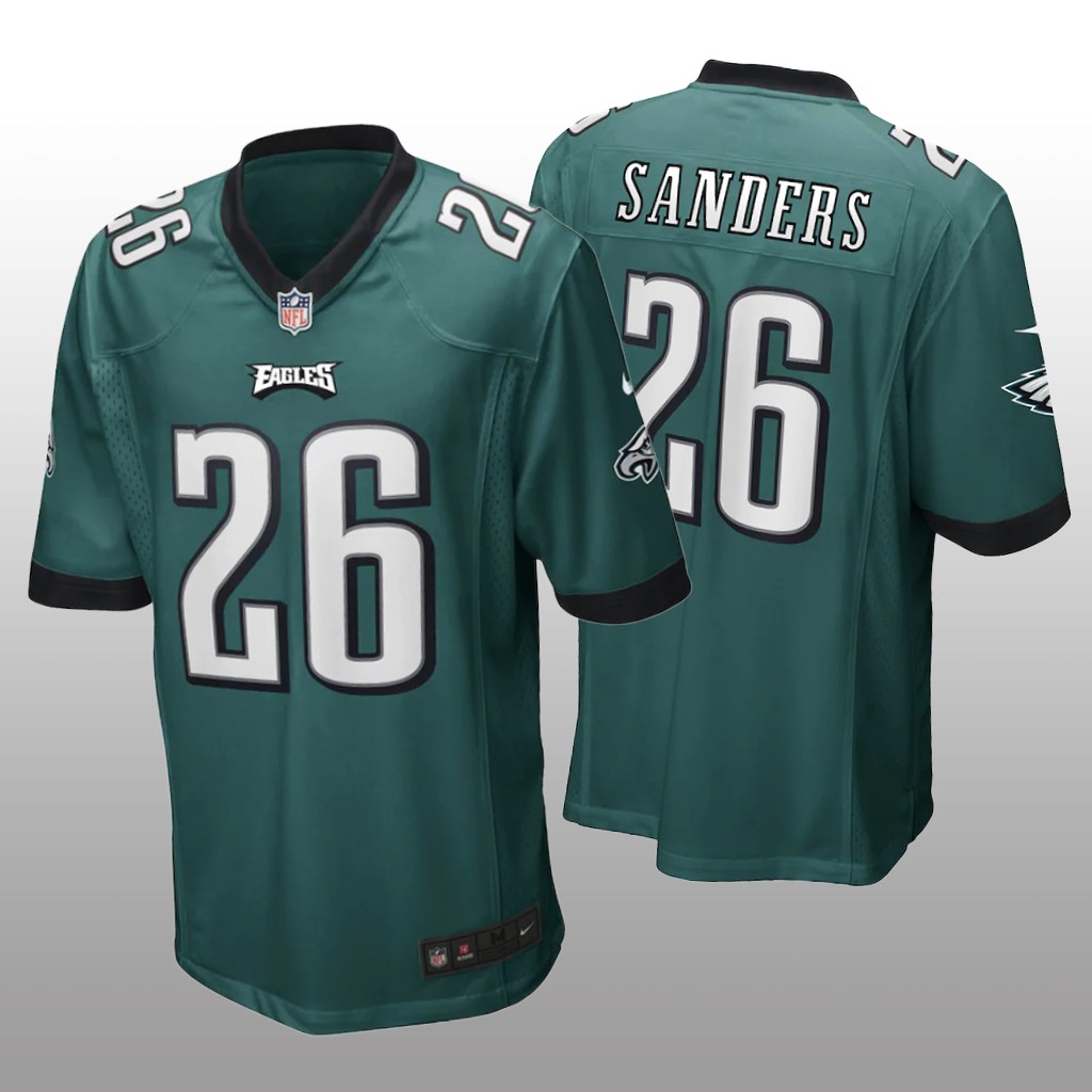Philadelphia Eagles Miles Sanders Green Jersey Game - Men's