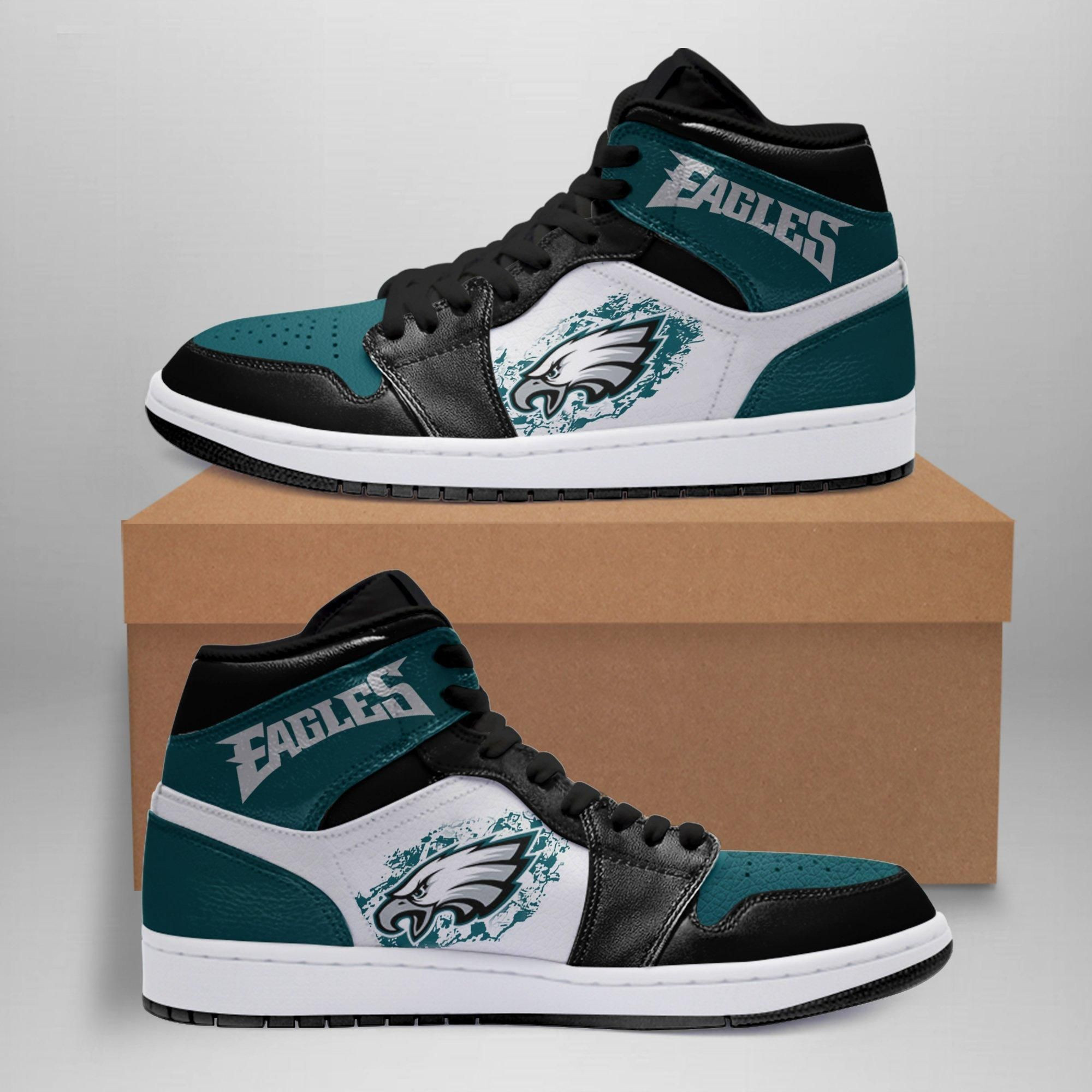 Philadelphia Eagles MLB Basketballs Shoes Gift For Fans Sneakers High Top Air Jordan Sneaker, Air Jordan Hightop