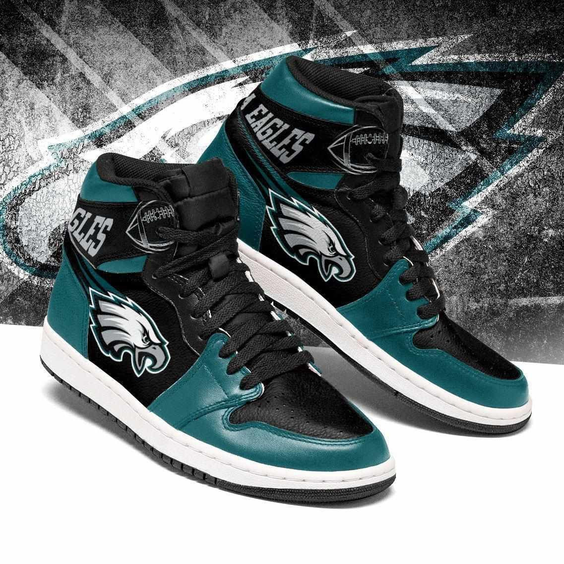 Philadelphia Eagles Nfl Air Sneakers Sneakers Sport Sneakers High Top Air Jordan Sneaker, Air Jordan Hightop