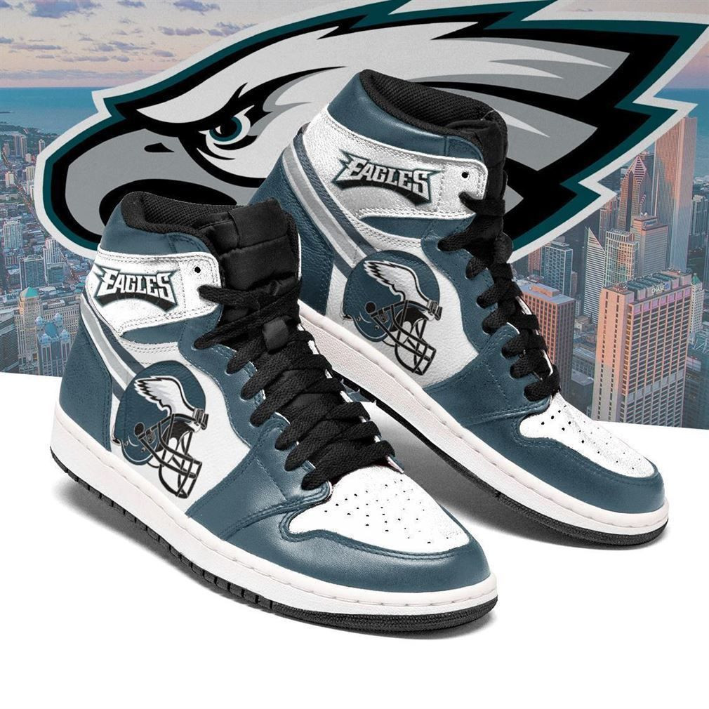 Philadelphia Eagles Nfl Football Air Sneakers Sneakers Sport Sneakers High Top Air Jordan Sneaker, Air Jordan Hightop