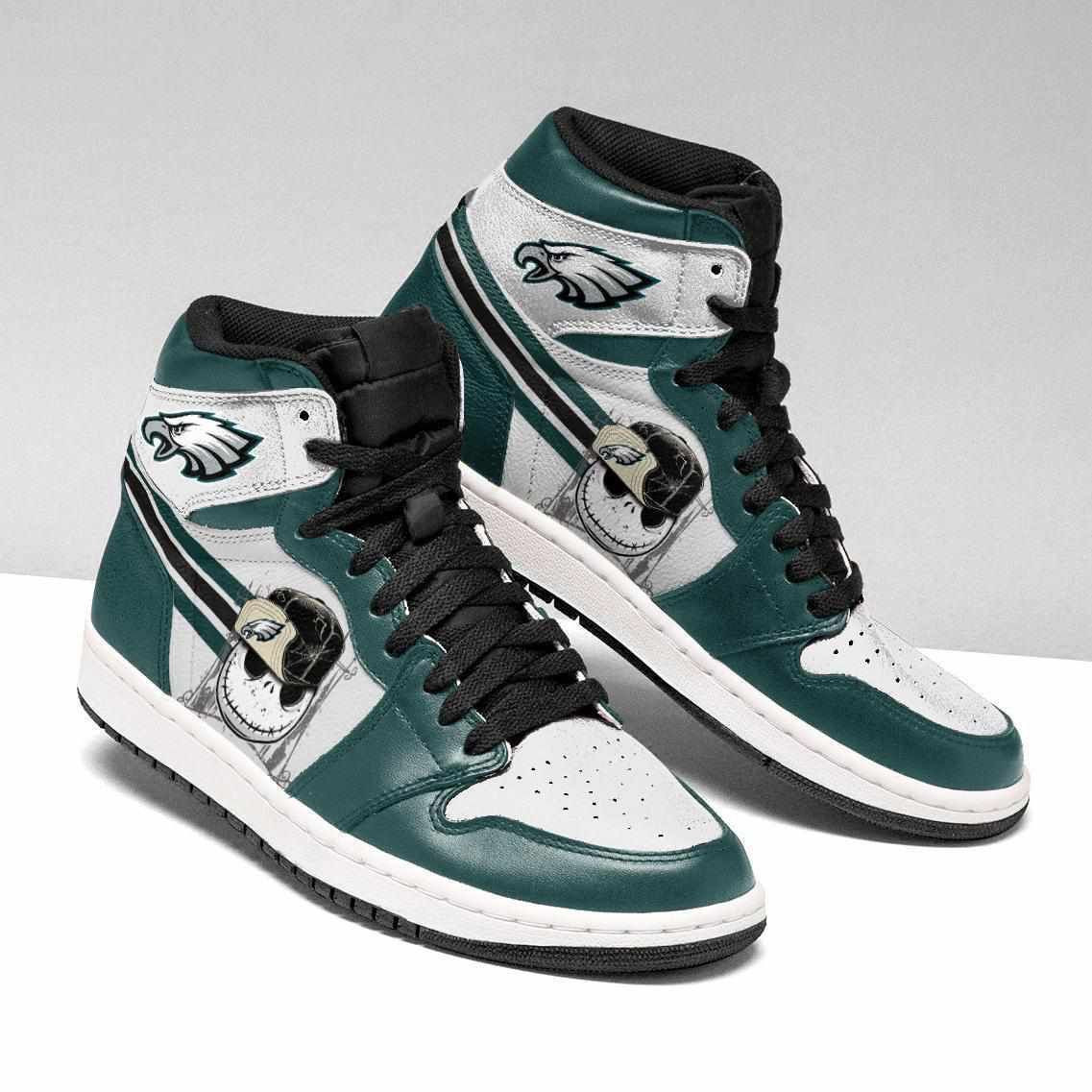 Philadelphia Eagles Nfl Sneakers 2021 Limited Eachstep Shoes Sport Sneakers High Top Air Jordan Sneaker, Air Jordan Hightop