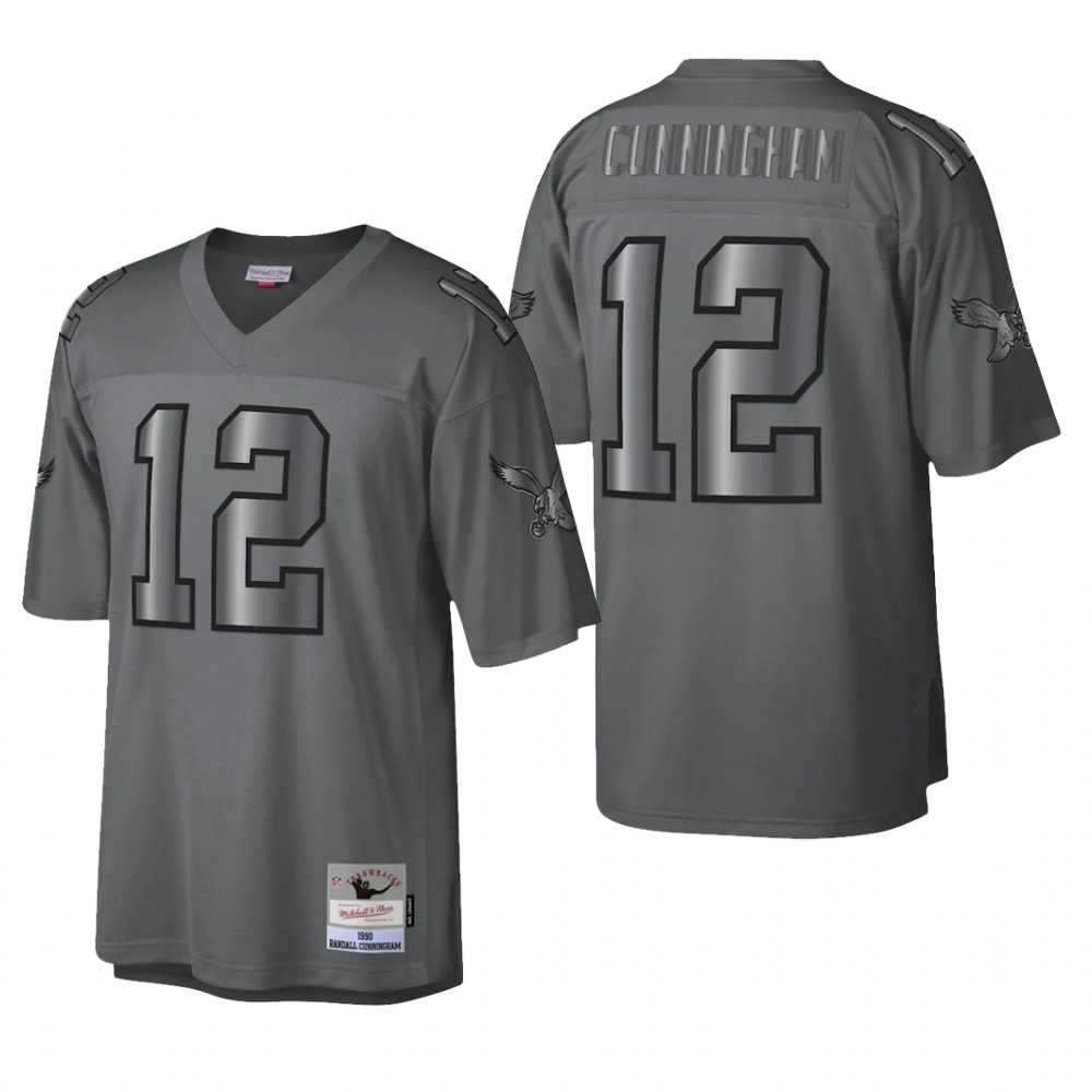 Philadelphia Eagles Randall Cunningham Charcoal Retired Player 1990 Metal Legacy - Men's