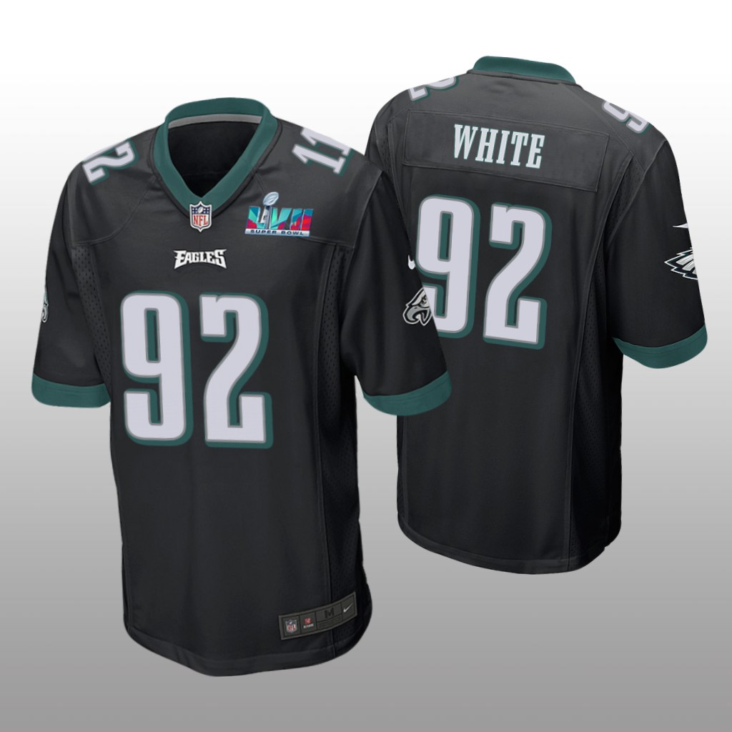 Philadelphia Eagles Reggie White Black Game Jersey Super Bowl LVII - Men's