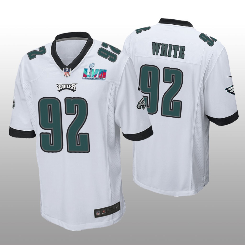 Philadelphia Eagles Reggie White White Game Jersey Super Bowl LVII - Men's