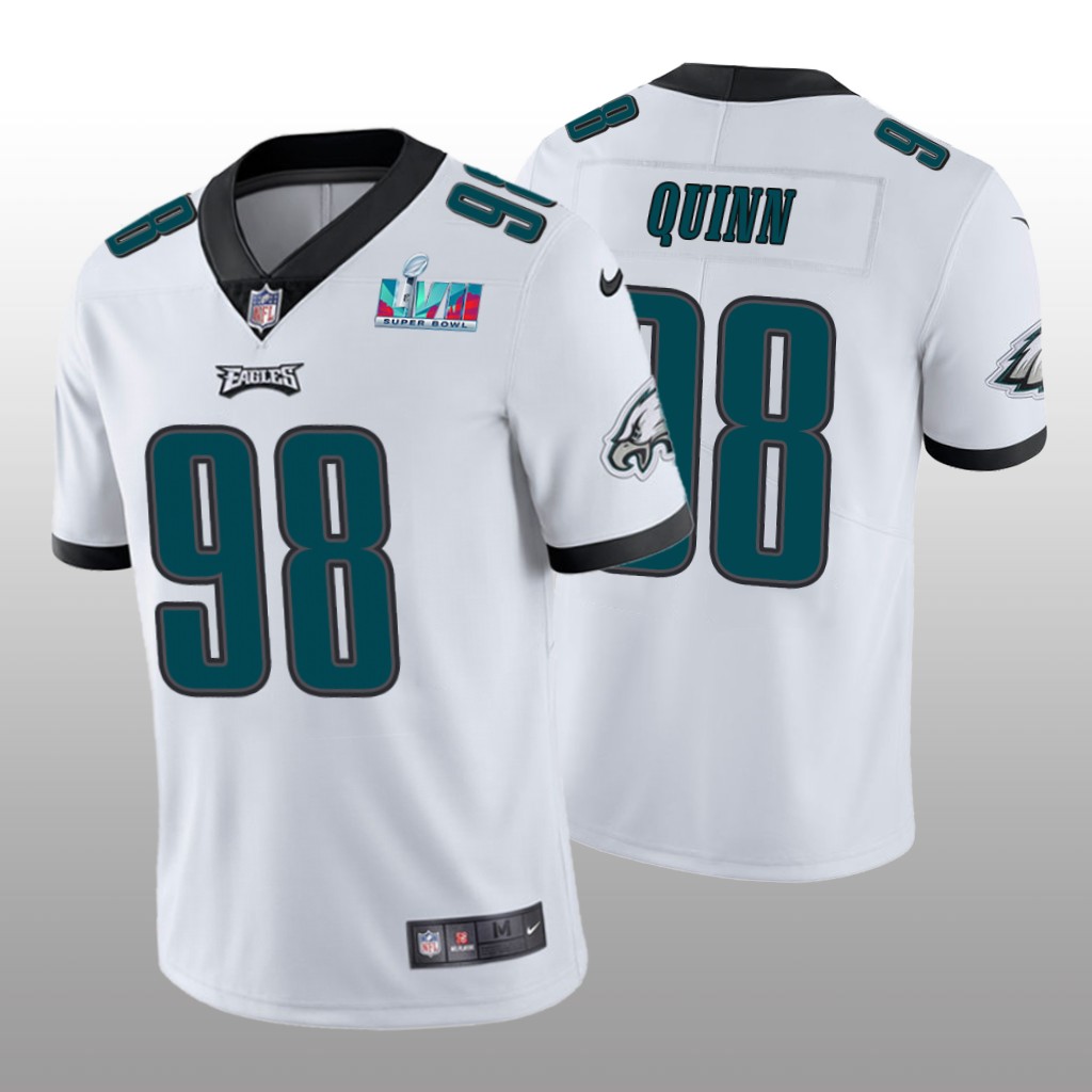 Philadelphia Eagles Robert Quinn White Vapor Limited Jersey Super Bowl LVII - Men's