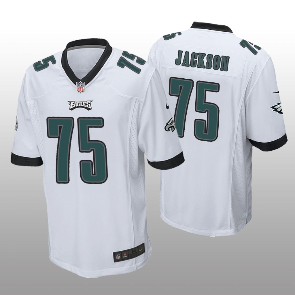 Philadelphia Eagles Tarron Jackson White Jersey Game - Men's
