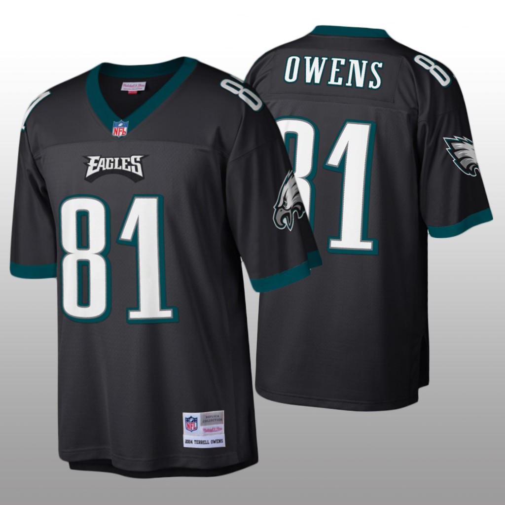 Philadelphia Eagles Terrell Owens Mitchell & Ness Black Legacy Jersey - Men's
