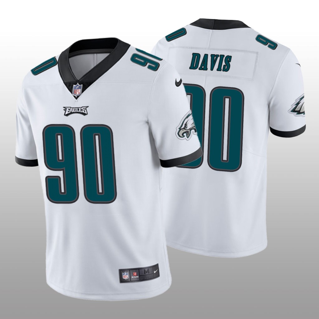 Philadelphia Eagles White 2022 NFL Draft Vapor Limited Jordan Davis Jersey