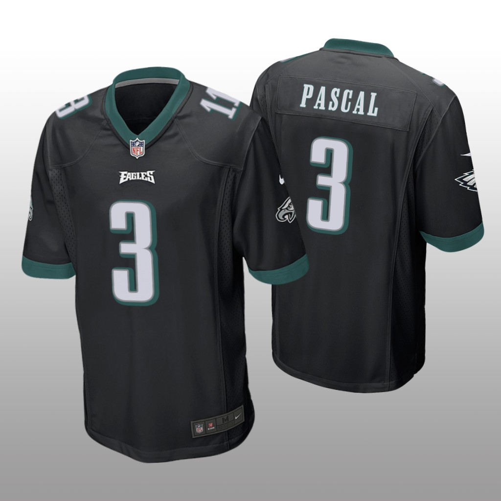 Philadelphia Eagles Zach Pascal Black Jersey Game - Men's