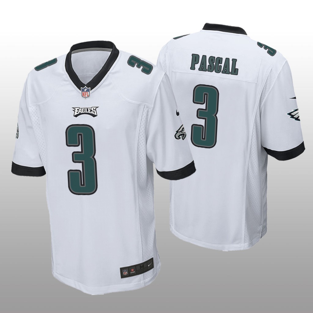 Philadelphia Eagles Zach Pascal White Jersey Game - Men's