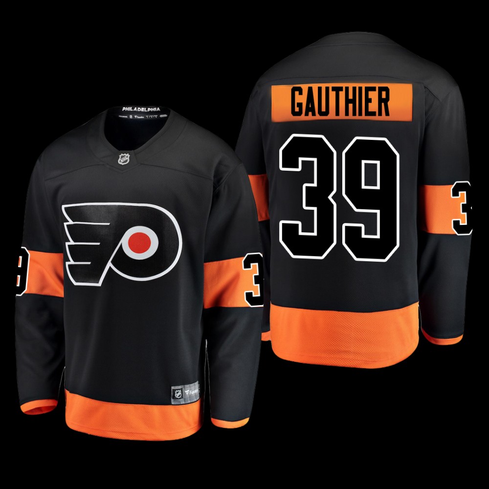 Philadelphia Flyers #39 Cutter Gauthier Black Alternate 2022 NHL Draft Jersey