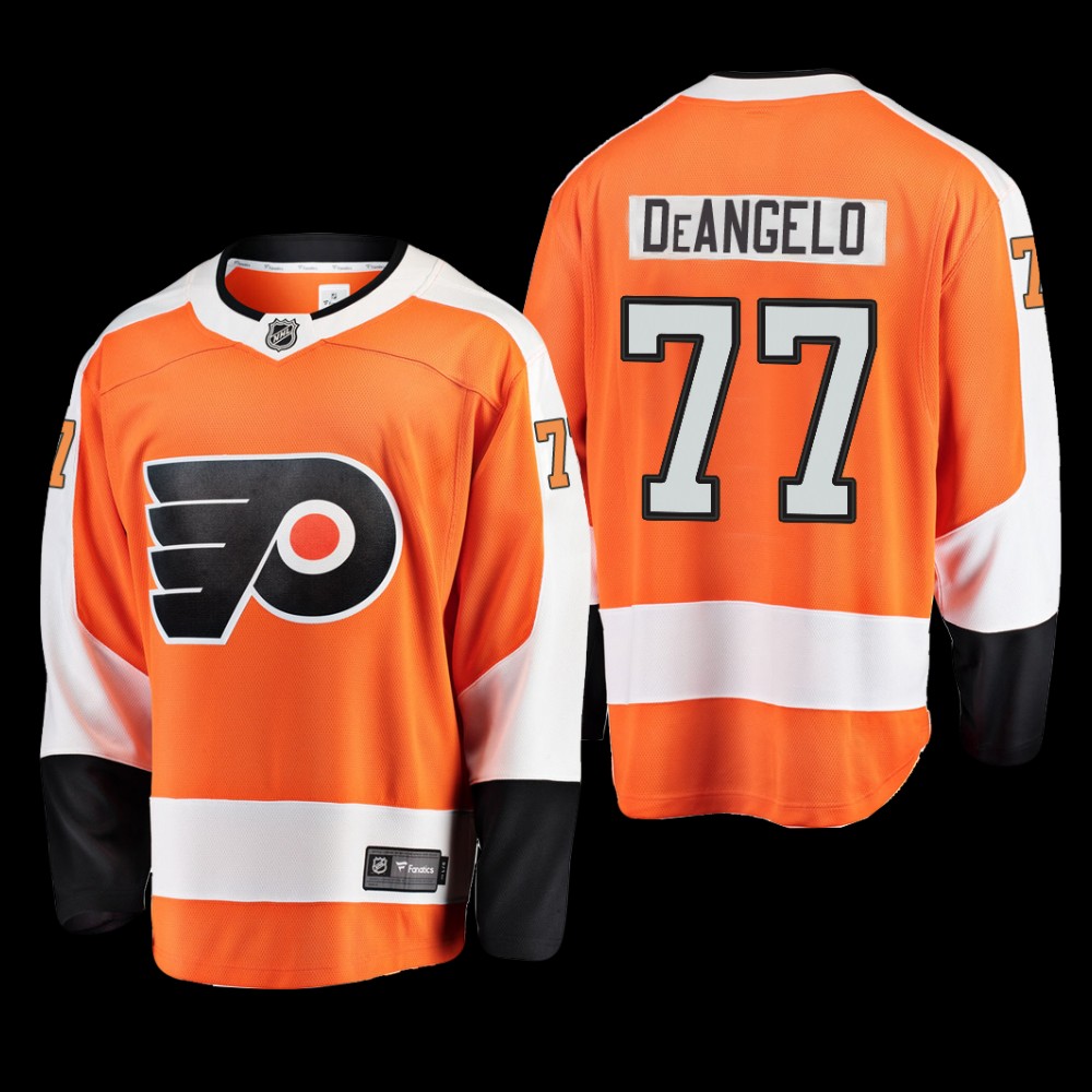 Philadelphia Flyers #77 Tony DeAngelo Orange Home Jersey