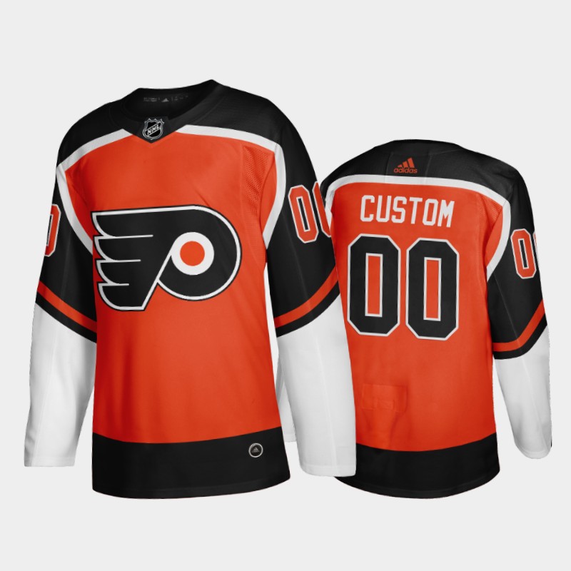 Philadelphia Flyers Custom #00 2021 Reverse Retro Orange Fourth Jersey