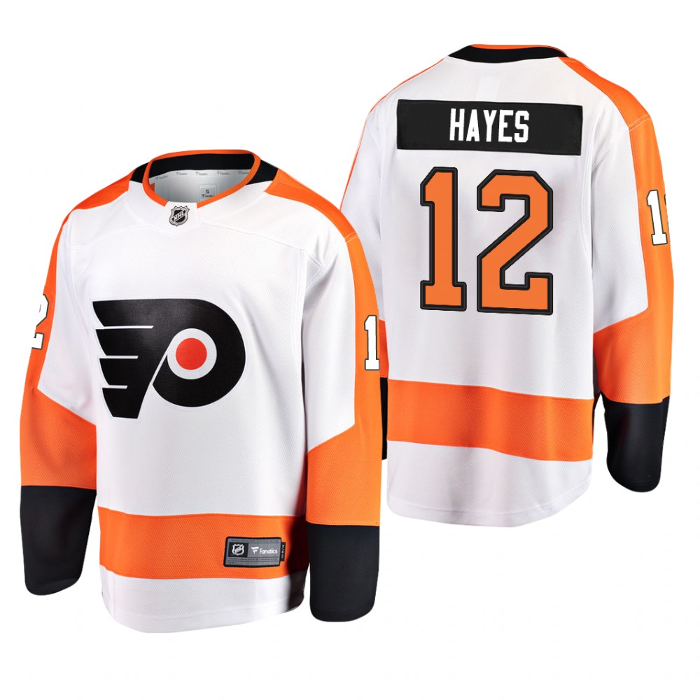 Philadelphia Flyers Kevin Hayes #12 Breakaway Player Away White Jersey