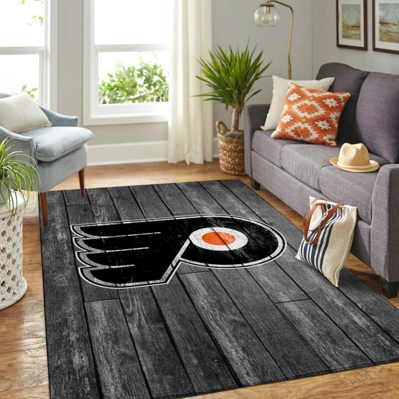 Philadelphia Flyers Living Room Area Rectangle Rug