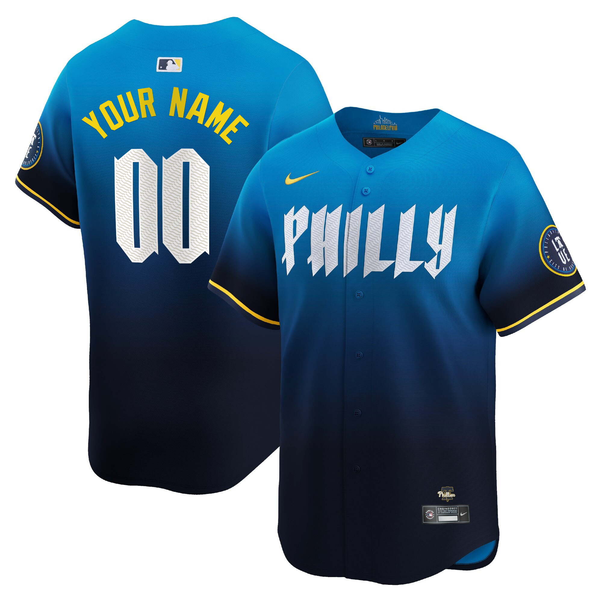 Philadelphia Phillies 2024 City Connect Vapor Premier Limited Custtom Jersey - All Stitched