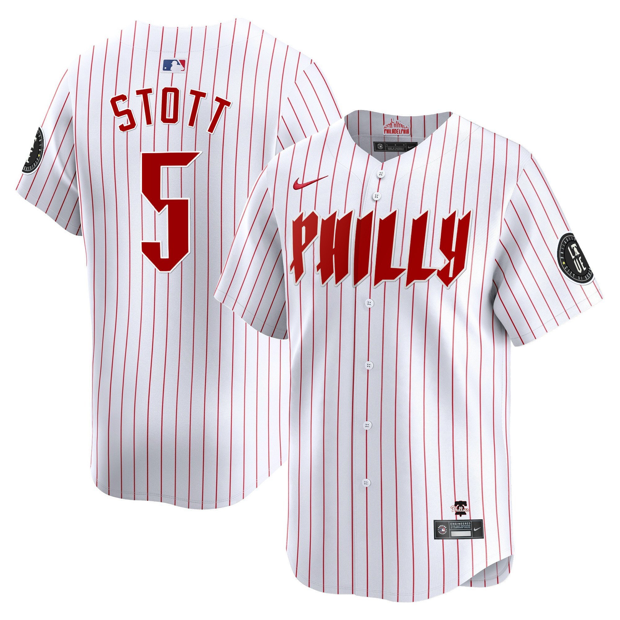 Philadelphia Phillies Bryson Stott 2024 City Connect Limited White Jersey