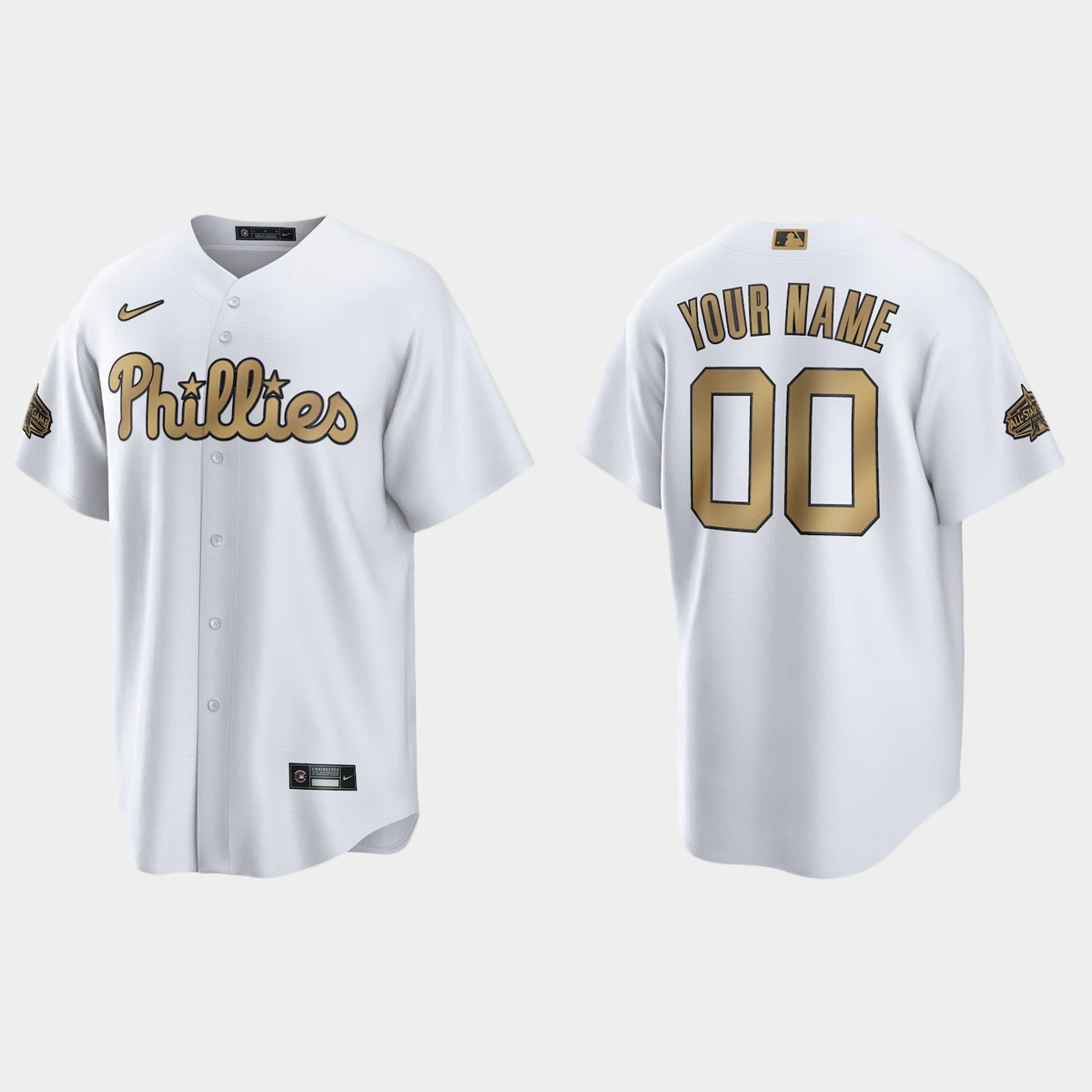Philadelphia Phillies Custom 2022 MLB All-Star Game Jersey - White
