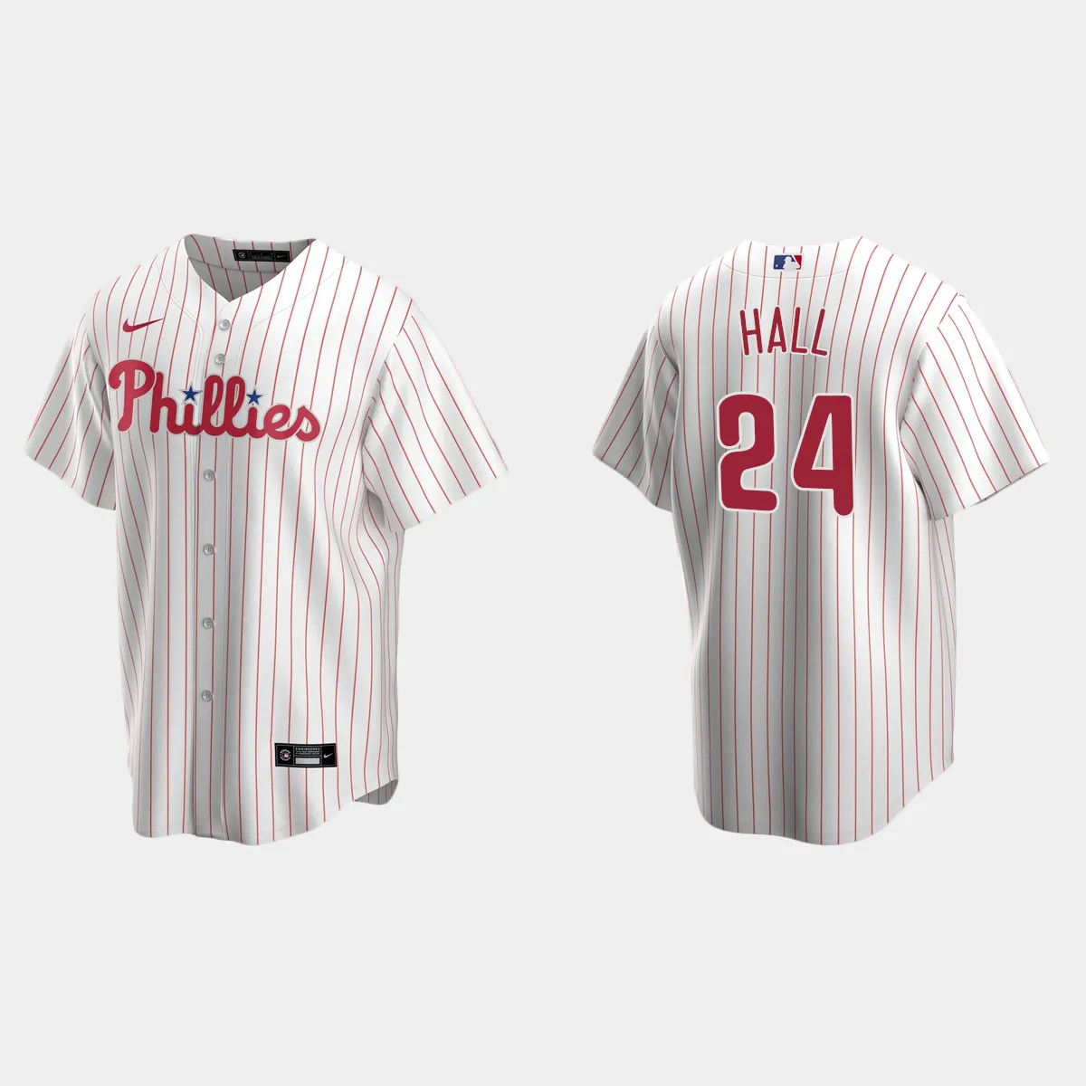 Philadelphia Phillies Darick Hall Home Jersey - White