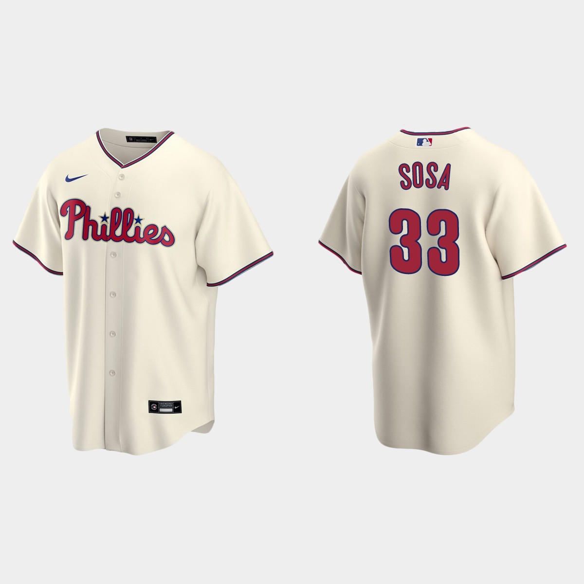 Philadelphia Phillies Edmundo Sosa Alternate Jersey - Cream