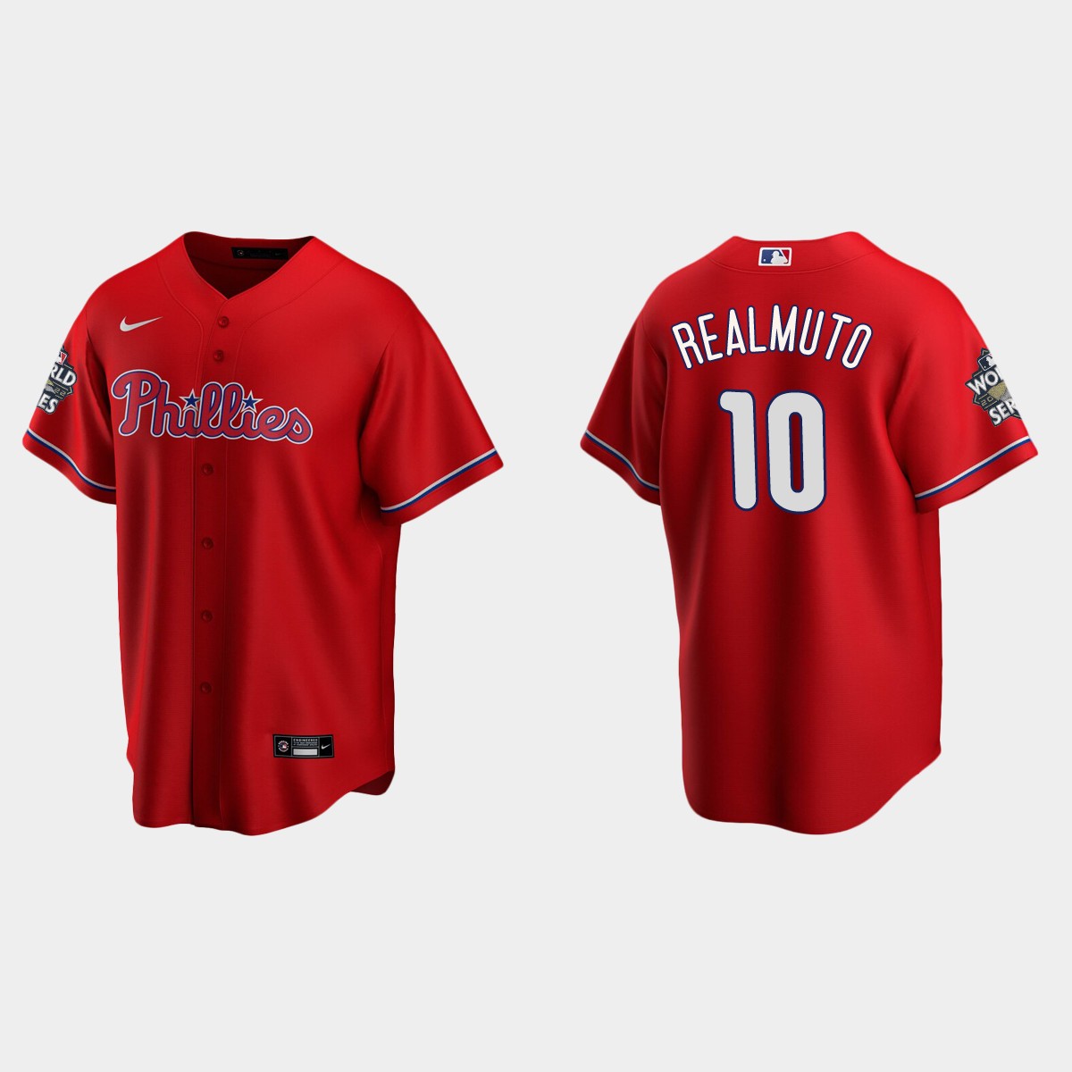 Philadelphia Phillies J.T. Realmuto 2022 World Series Red Jersey